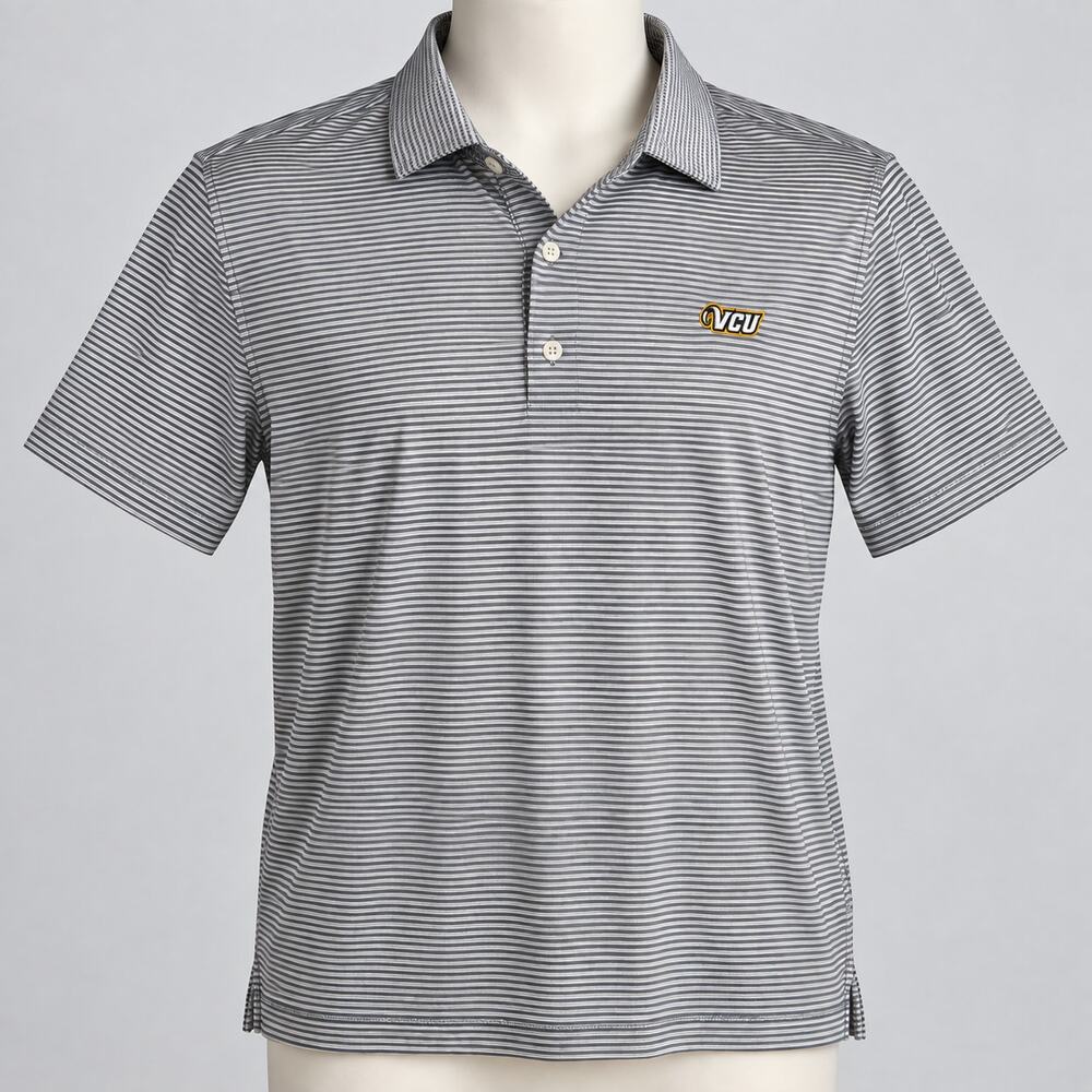 Peter Millar Virginia Commonwealth VCU Golf Polo Men's M Gray/White